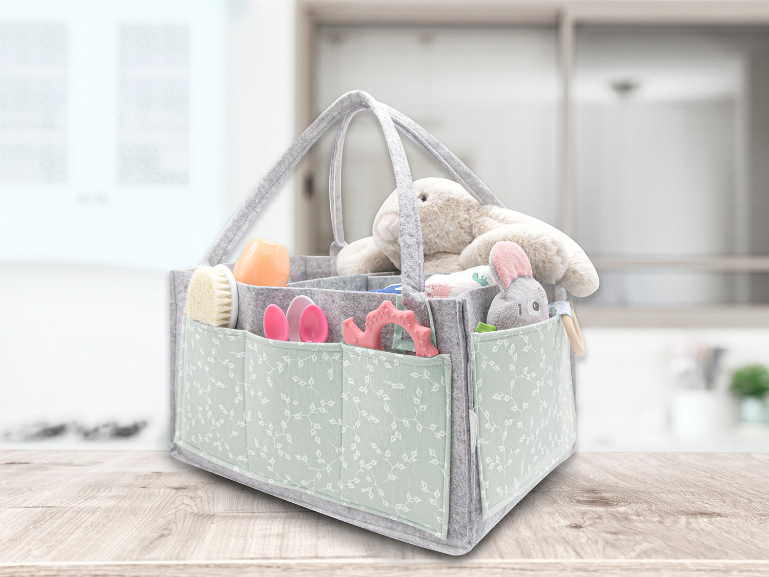 Babyjem Maternity Baby Organiser / Green - الصورة 2