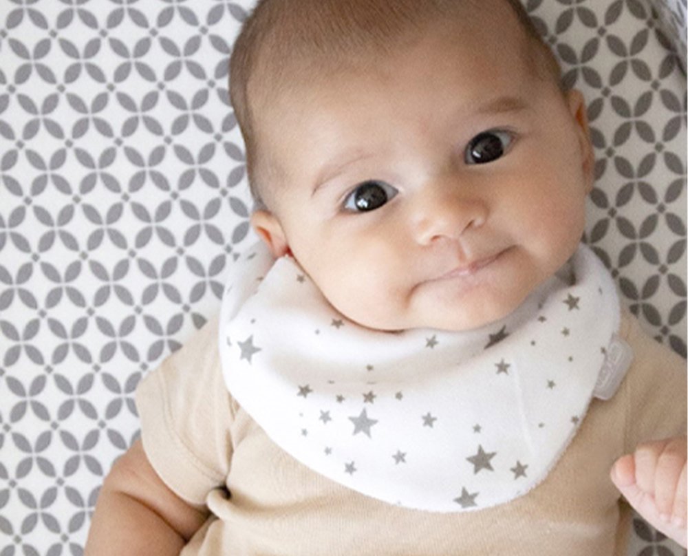 Babyjem Newborn Scarf Apron With Star Design - Image 2