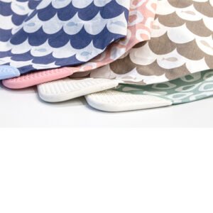 Babyjem Poplin Neck Scarf Bib With Teether / Pink / Square