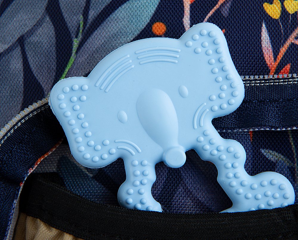 Babyjem Baby Teethering Gloves /Elephant/Blue - Image 2