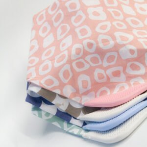 Babyjem Poplin Neck Scarf Bib With Teether / Green / Square