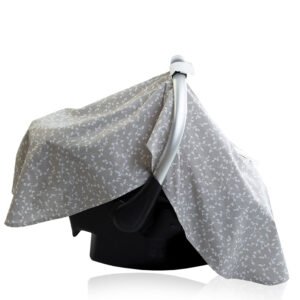 Babyjem Babyjem Baby Cover Gray Flower