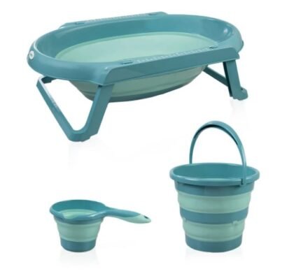 Babyjem Folding Bath Set 3 Pcs Turquoise New