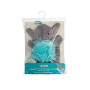 Babyjem Baby Bath Washing Cloth / Elephant/ Grey