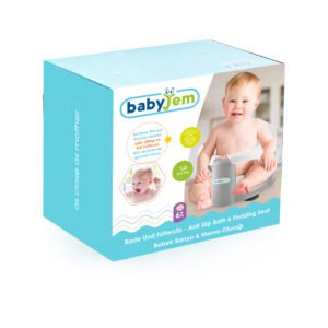 Babyjem Anti-Slip Baby Bath & Feeding Seat Grey