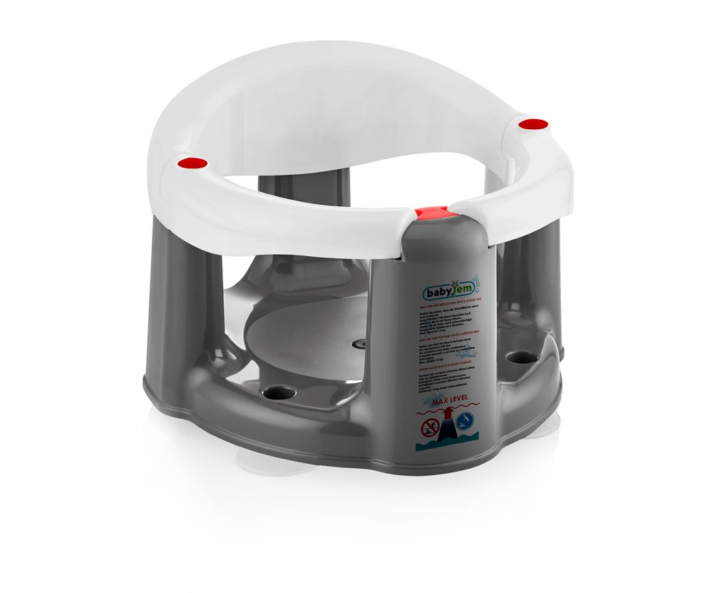 Babyjem Anti-Slip Baby Bath & Feeding Seat White