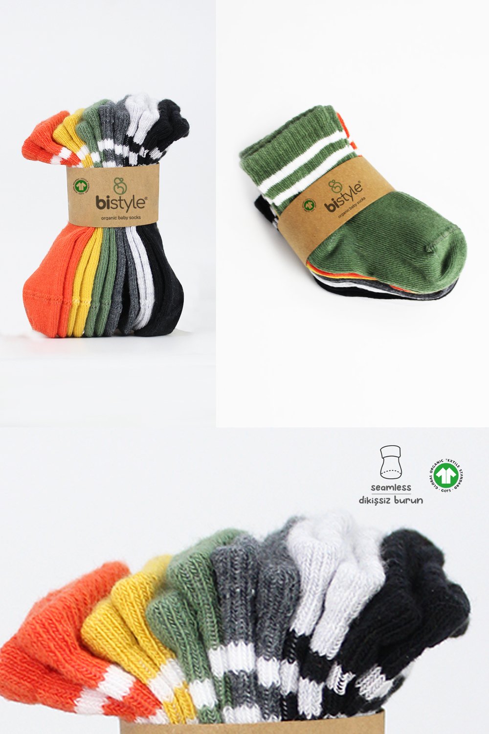 Bistyle 6-Pairs Combed Circlip Quarter Socks (0-6 m) Colored - Image 7