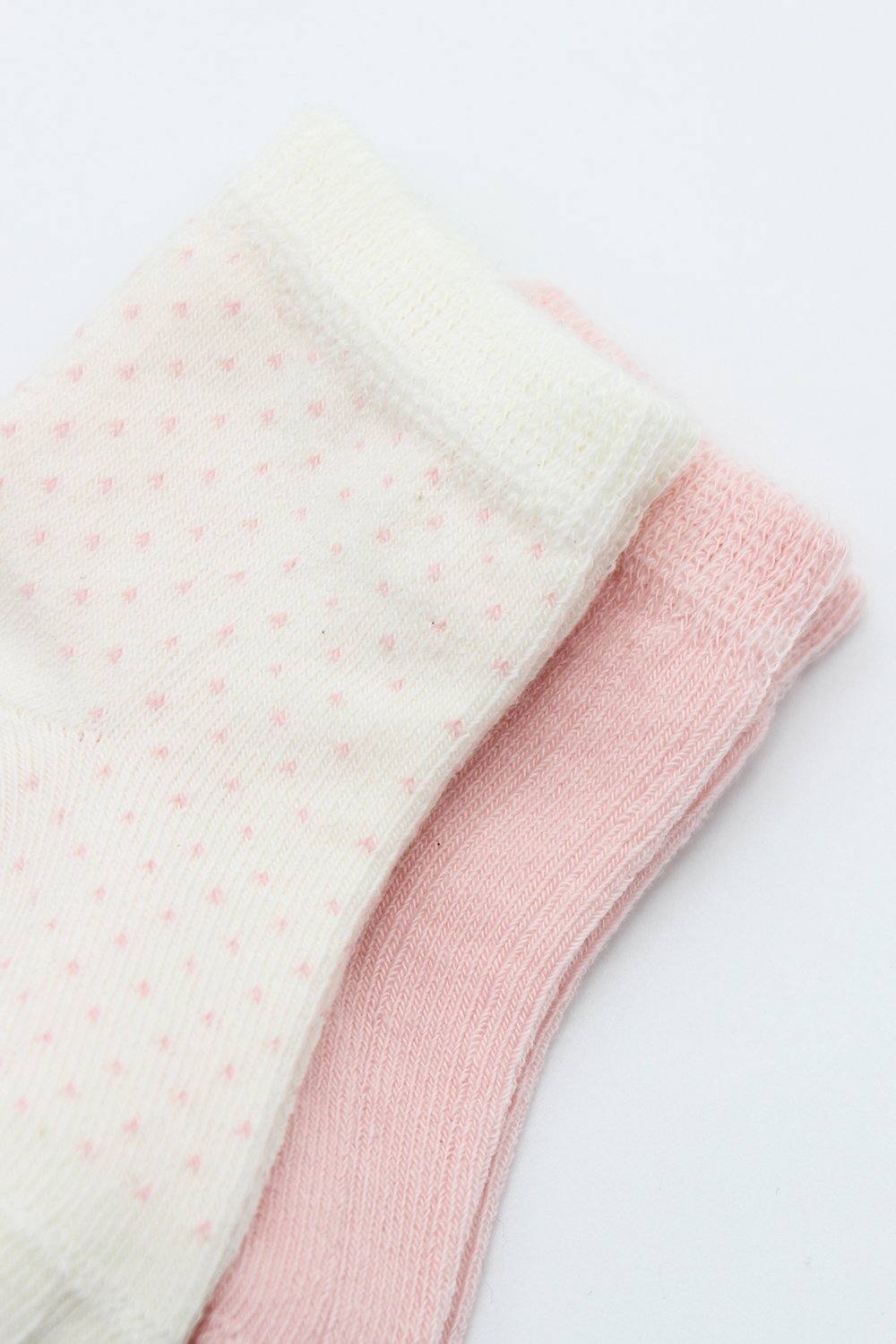 Bistyle Organic 2-Pairs Combed Socks (6-12 m) Pink - الصورة 6