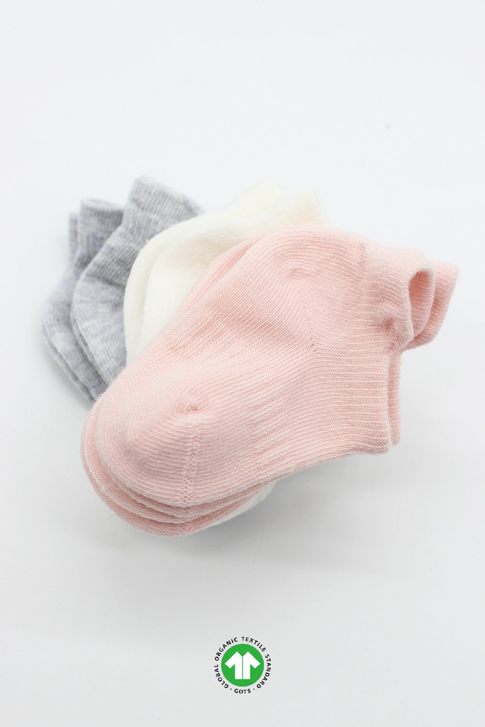 Bistyle 6-Pairs Combed Liner Socks (24-36 m) (Pink, Grey, Beige) - Image 5
