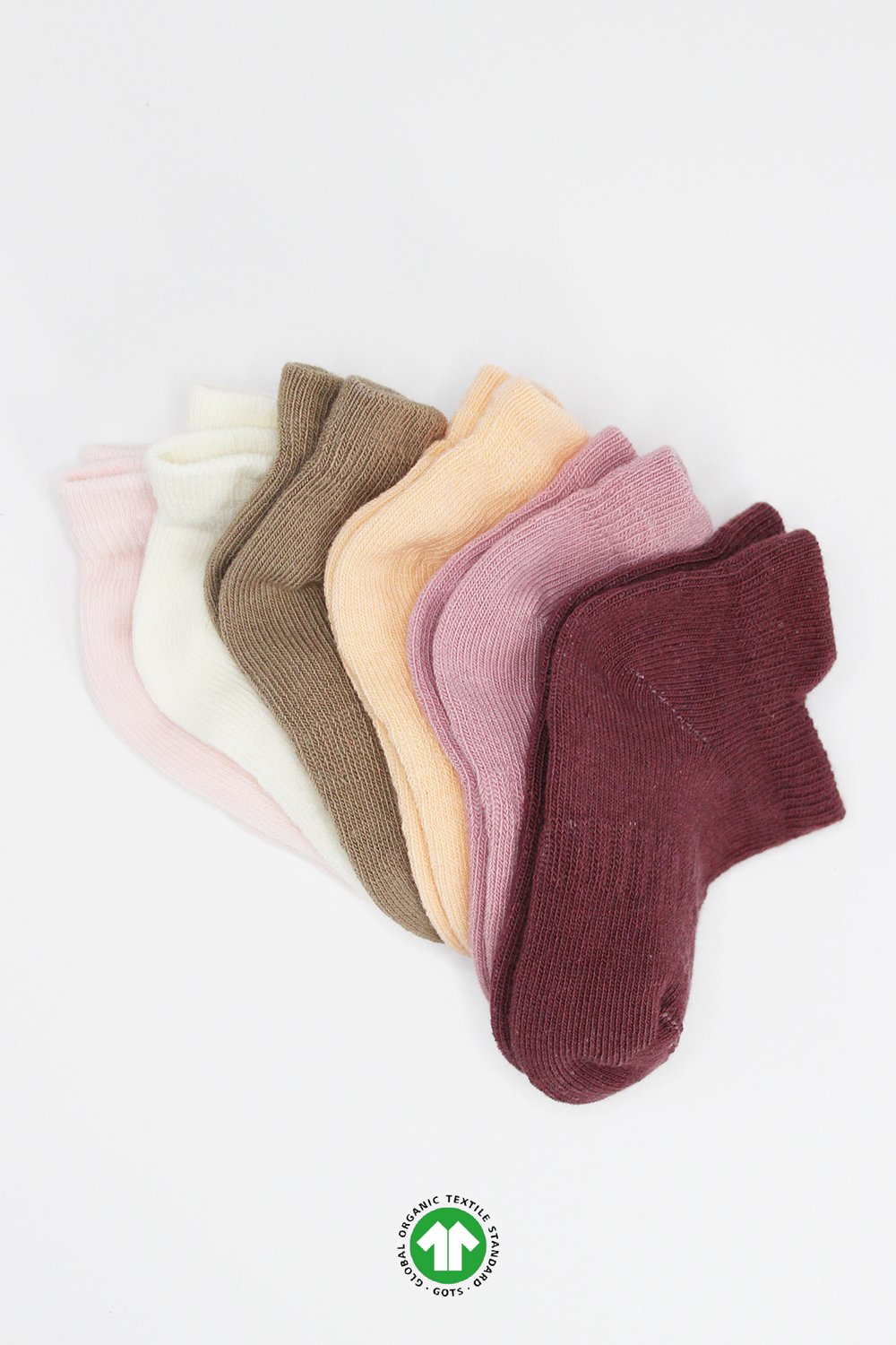 Bistyle 6-Pairs Combed Liner Socks (0-6 m) Colored - الصورة 5