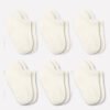 Bistyle 6-Pairs Combed Liner Socks (6-12 m) Beige