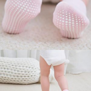 Bi?style 6-Pairs Combed Non-Slip Liner Socks (24-36 m) Colored