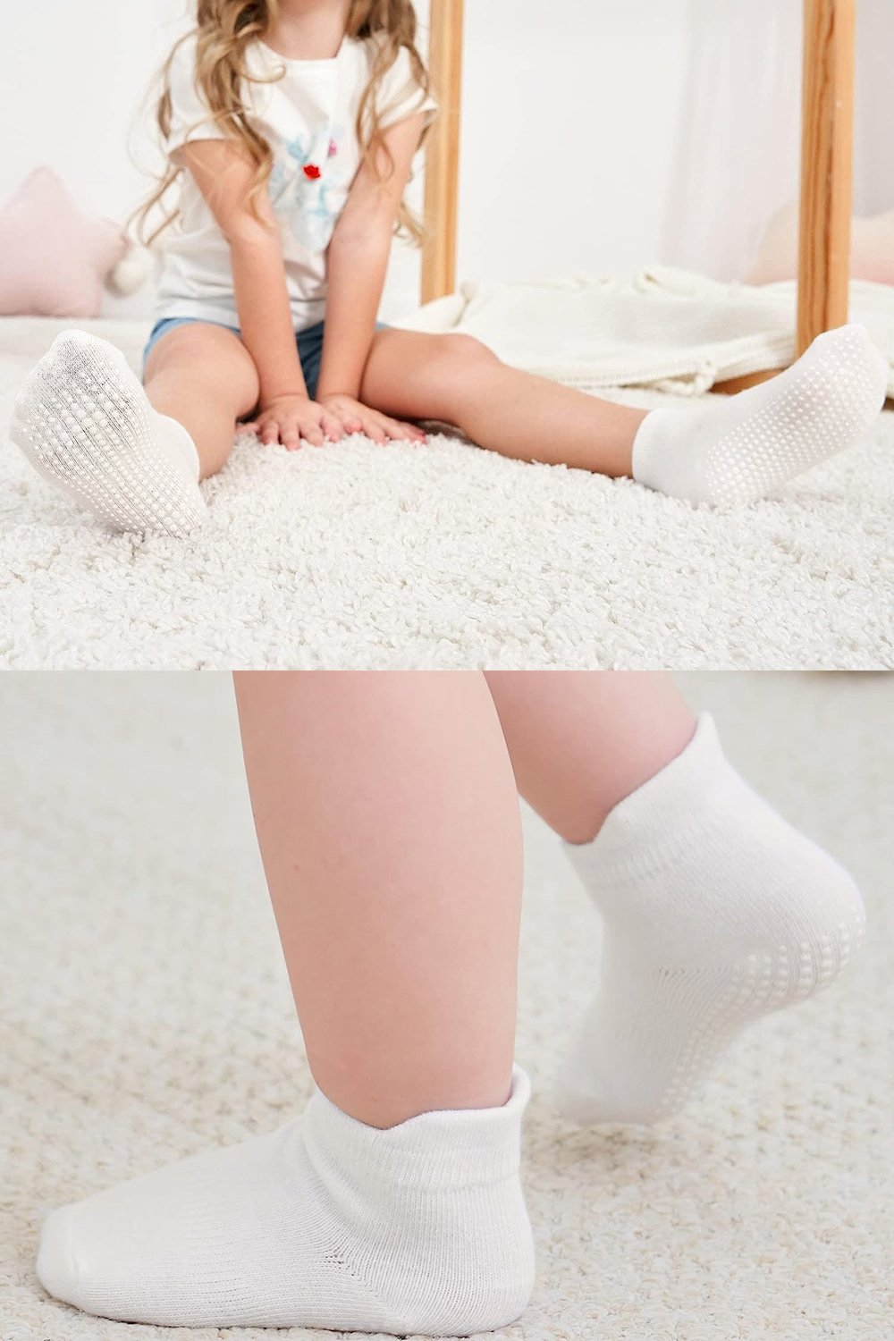 Bi?style 6-Pairs Combed Non-Slip Liner Socks (6-12 m) Colored - Image 5