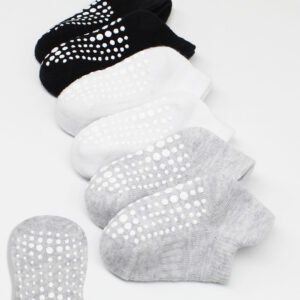 Bi?style 6-Pairs Combed Non-Slip Liner Socks (6-12 m) Colored