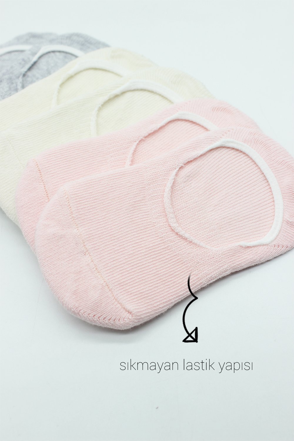 Bistyle 6-Pairs Baby Ballerina Socks (24-36 m) (Grey, Beige, Pink) - Image 4