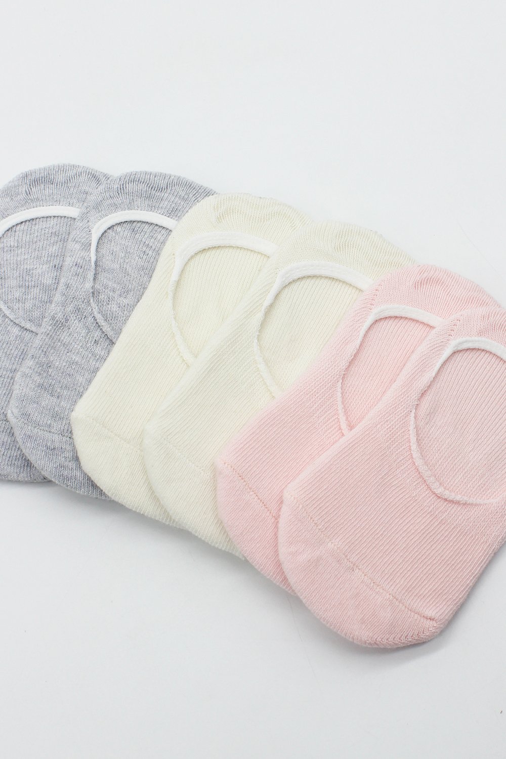 Bistyle 6-Pairs Baby Ballerina Socks (24-36 m) (Grey, Beige, Pink) - Image 5