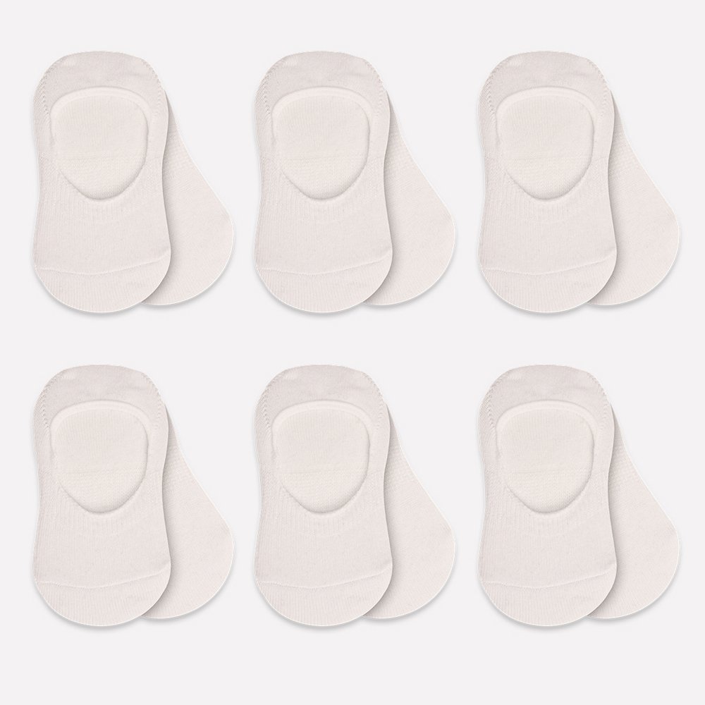Bistyle 6-Pairs Baby Ballerina Socks (0-6 m) Beige