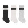 Bistyle 3-Pairs Knee Socks (24-36 m) Lines (Black, Grey, Beige)
