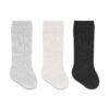 Bistyle 3-Pairs Knee Socks (6-12 m) (Black, Grey, Beige)
