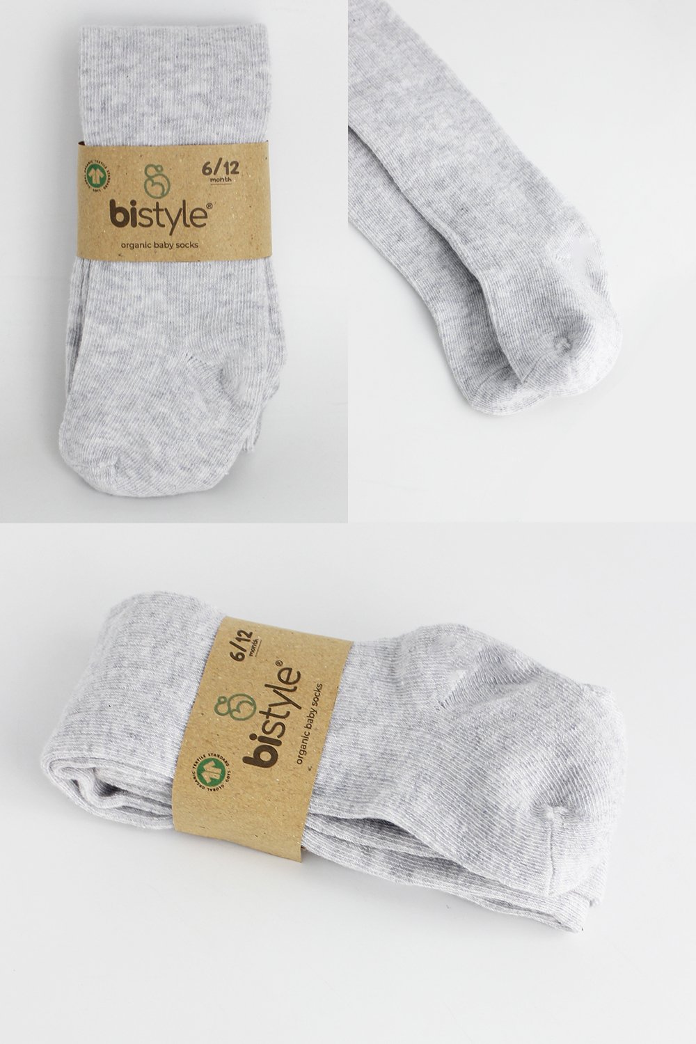 Bistyle Combed Cotton Single Tight (24-36 m) Grey - Image 6