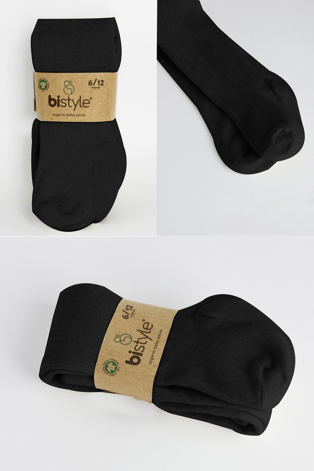 Bistyle Combed Cotton Single Tight (6-12 m) Black - الصورة 6
