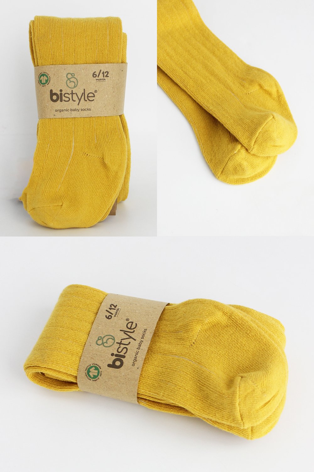 Bistyle Combed Cotton Single Tight (6-12 m) Yellow - الصورة 6