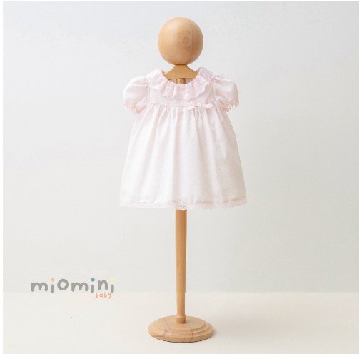 Miomini Floral Print Baby Girl Dress, (4294), Pink, 12 Months