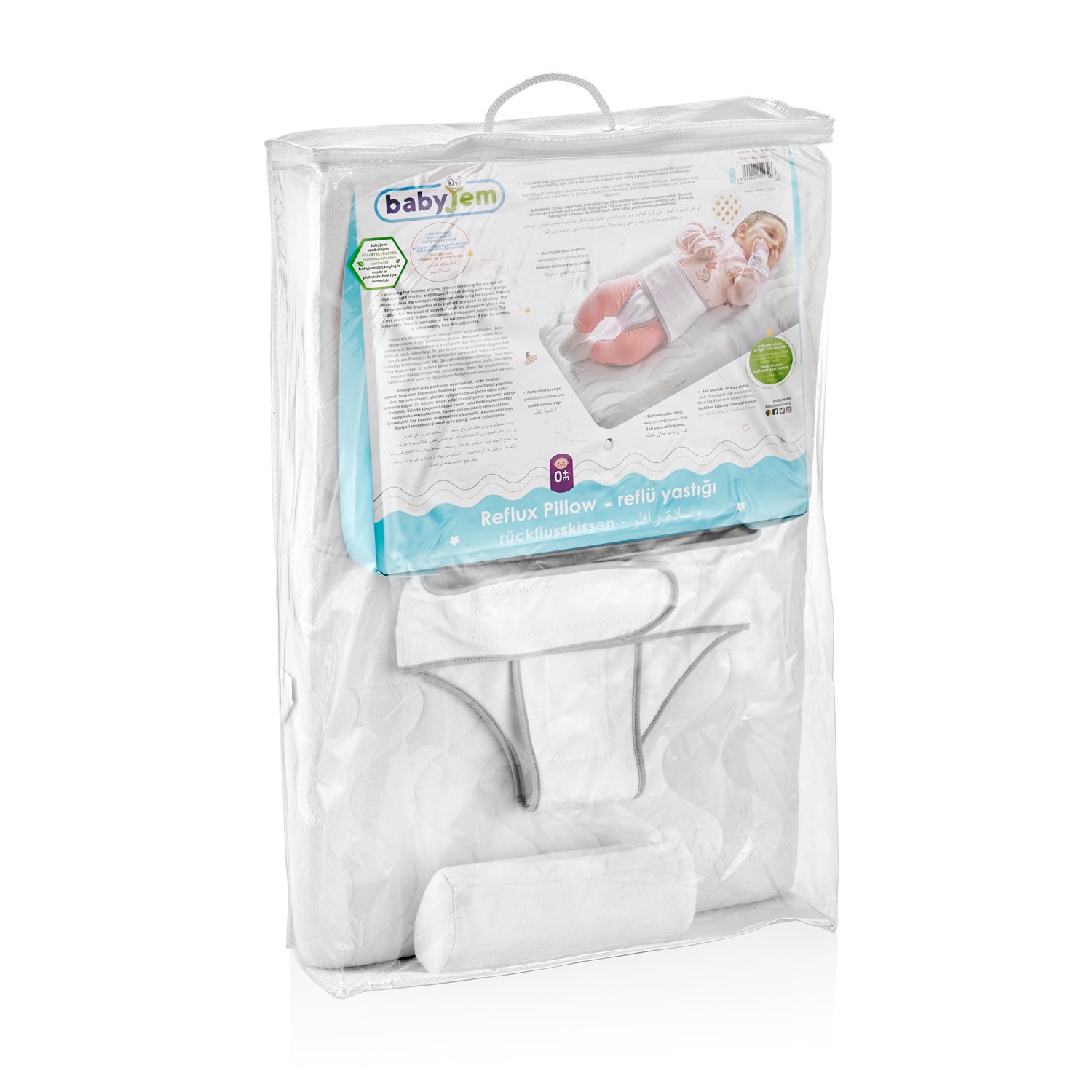 Babyjem Baby Reflux Pillow / White - الصورة 3