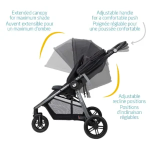 Maxi-Cosi Gia XP Luxe 3-Wheel Travel System, Midnight Black
