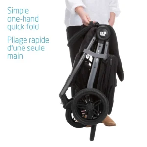 Maxi-Cosi Gia XP Luxe 3-Wheel Travel System, Midnight Black