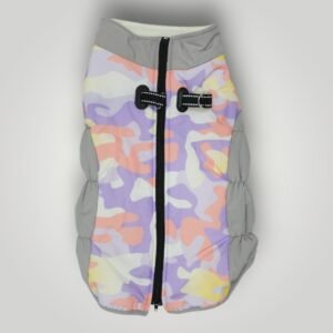 Pastel Camouflage Waterproof Winter Jacket for Pets (L)