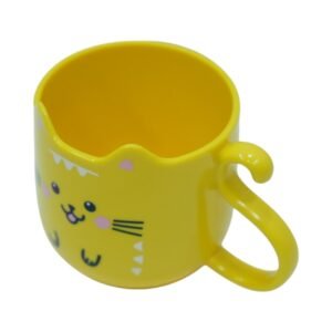 Kawaii Cat Mug for Boys and Girls (Yellow)