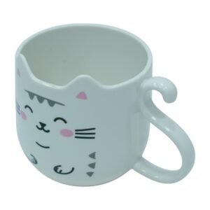 Kawaii Cat Mug for Boys and Girls (White)