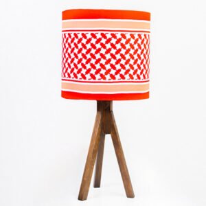 Lampshade - Red & White