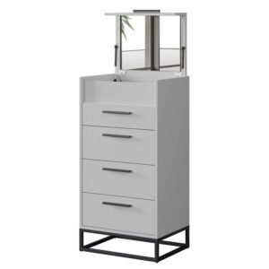 Almila Legend Moon 4 Drawers Chest with Mirror