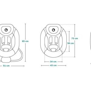 Lionelo Pascal Grey Scandi - bouncer - rocker