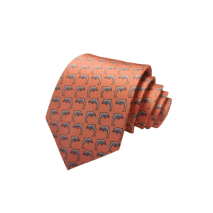 Dolphin Pink Silk Tie - TIE022