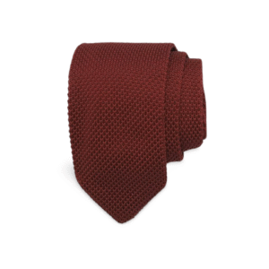 Burgundy Knitted Tie