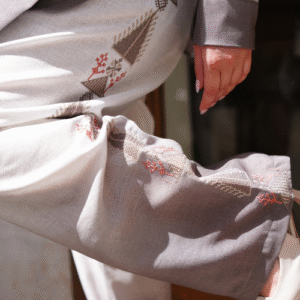 Semi Formal Suit Set - White & Grey