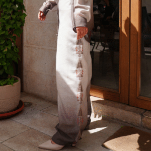 Semi Formal Suit Set - White & Grey