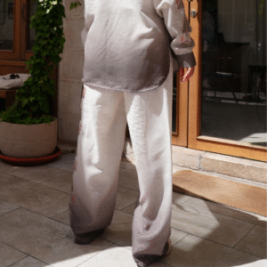 Semi Formal Suit Set - White & Grey