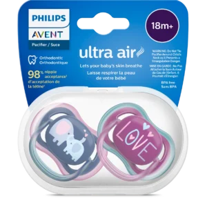 Avent ultra air Soother orthodontic (18+), Purple