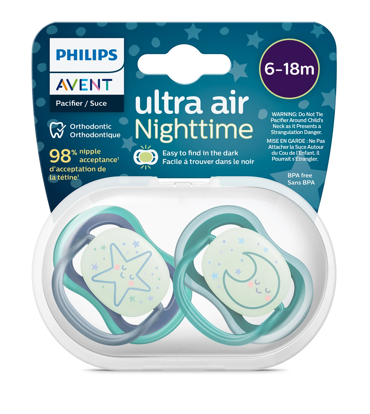 Philips Avent ultra air Nighttime Soother (6-18 m) - الصورة 4