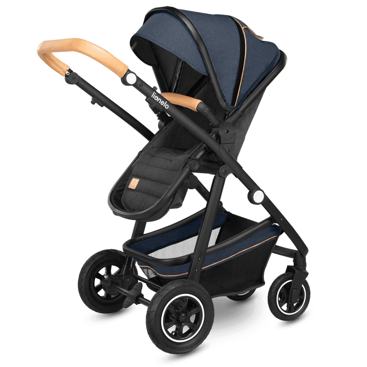 Lionelo Amber 2 in 1 Blue Navy - multi-function pram 2 in 1 - الصورة 7