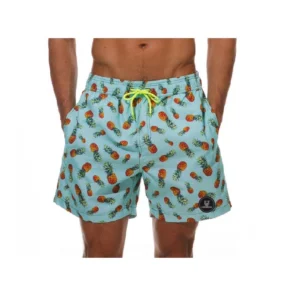 Pineapples on Baby Green - Swimming Shorts