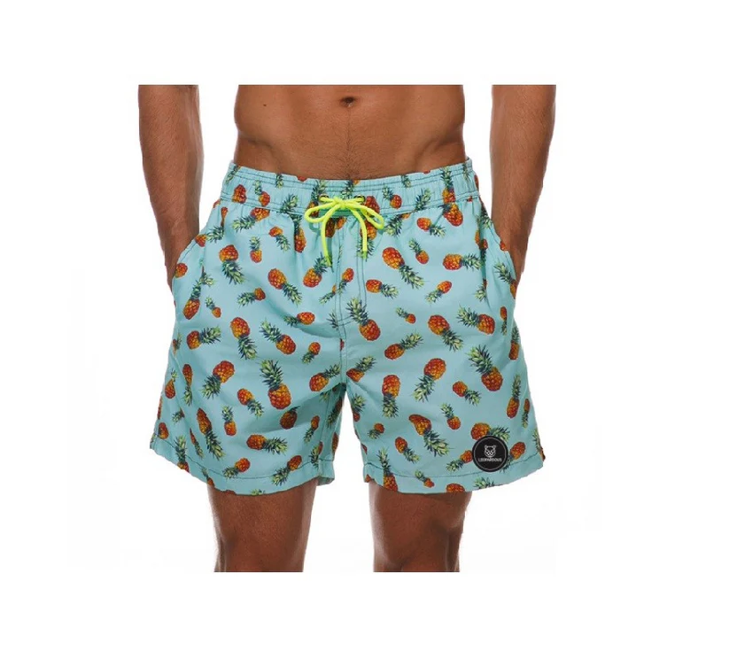 Pineapples on Baby Green - Swimming Shorts