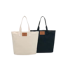 Beige Canvas Tote Bag