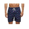 Fish on Navy Blue - Swimming Shorts
