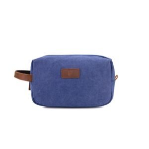 Deep Blue Canvas Pouch