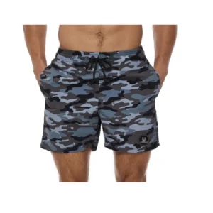 Black Grey Camo - Swimming Shorts